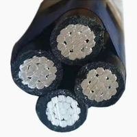 0,6/1kV Einzel-, 1-, 2-, 4-, 5-adriges 25mm², 70mm², 95mm², 185mm² Luftbündelkabel (ABC-Kabel), Duplex-Service-Anschlussleitung für die Überkopf-Stromversorgung