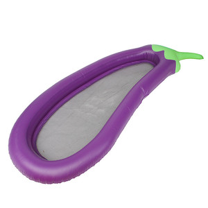 Venta al por mayor portátil flotante agua hamaca malla cama Pvc inflable berenjena piscina flotadores - Product Image 2
