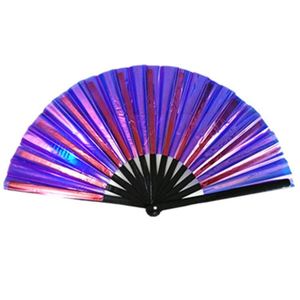 Abanico de Mano de Bambú con PVC Transparente de Primera Calidad, Abanico Portátil con Sonido Fuerte para Discoteca - Product Image 2