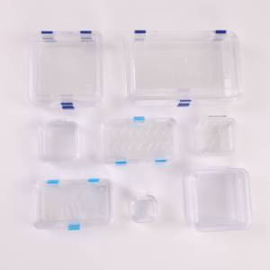 Transparante kunststof tandendoosjes met folie voor gebitsprotheses - Product Image 1