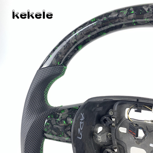 For Ford <strong>Focus</strong> Green Genuine Forged Carbon Fiber Steering Wheel <strong>MK2</strong> MK3 ST <strong>RS</strong> 2018 2019 2020 2021 2022 Customized - Product Image 4