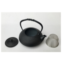 Japanese popular design gray inner color handmade tea pot set iron