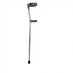 Muleta de codo de aleación de aluminio KS, altura ajustable de 88-109.5 cm, para asistencia al caminar y entrenamiento de rehabilitación. - Product Image 1