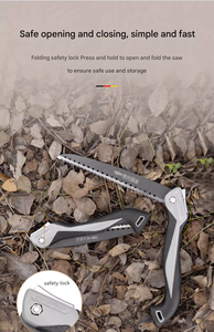 Scie à main pliable de qualité industrielle OEM, scie à métaux portable pour le camping en plein air, coupe d'arbres, durable et robuste pour le plastique - Product Image 3