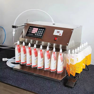 Machine de remplissage de sacs semi-automatique 6-12, adaptée pour le remplissage d'eau et de boissons gazeuses - Product Image 1