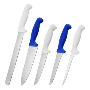 Juego <span class=keywords><strong>de</strong></span> <span class=keywords><strong>5</strong></span> <span class=keywords><strong>Cuchillos</strong></span> <span class=keywords><strong>de</strong></span> Cocina <span class=keywords><strong>de</strong></span> Acero Inoxidable con Hoja Duradera y Afilada, Mango <span class=keywords><strong>de</strong></span> PP, Logotipo Personalizado - Product Image 1