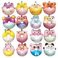 Porte-clés personnalisé en PU, jouet à presser à remontée lente, style Squishy de dessin animé, boîte mystère, anti-stress, jouet sensoriel, pendentif, monstre animal Halloween
