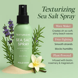 Benutzer definierte Private Label Rosmarin Biotin Magnesium Haar Meersalz Wasser Haarspray für Haar Texturierung mittel Natürliche Locken und Strand wellen - Product Image 2