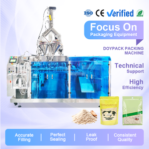 Vente directe usine : Machine automatique de remplissage et de scellage de sachets préformés pour poudre d'ail et poudre cinq épices, type Doypack - Product Image 1