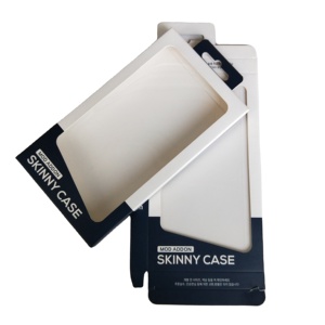 Customized folding paper packaging boxes for smart iphone case Recyclable retail box for phone cases