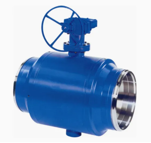Válvula de Bola Industrial Totalmente Soldada, Montada en Trunnion, con Sello de PTFE, para Tuberías Enterradas de Petróleo y Gas - Product Image 1