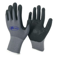 NMSAFETY Rutschfeste Schaum-Nitril CE EN388 Zertifizierte Anpassbare Farbe Arbeitshandschuhe Punkt-Reparatur Mehrzweckhandschuhe mit Eigenem Logo