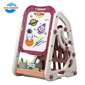 プラスチック製折りたたみ式両面本棚収納子供用磁気お絵かきボード - Product Image 4