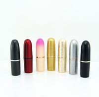 Tube de rouge à lèvres en plastique brillant, étiquette privée, tube de rouge à lèvres rose, emballage de baume à lèvres, tube à lèvres rond