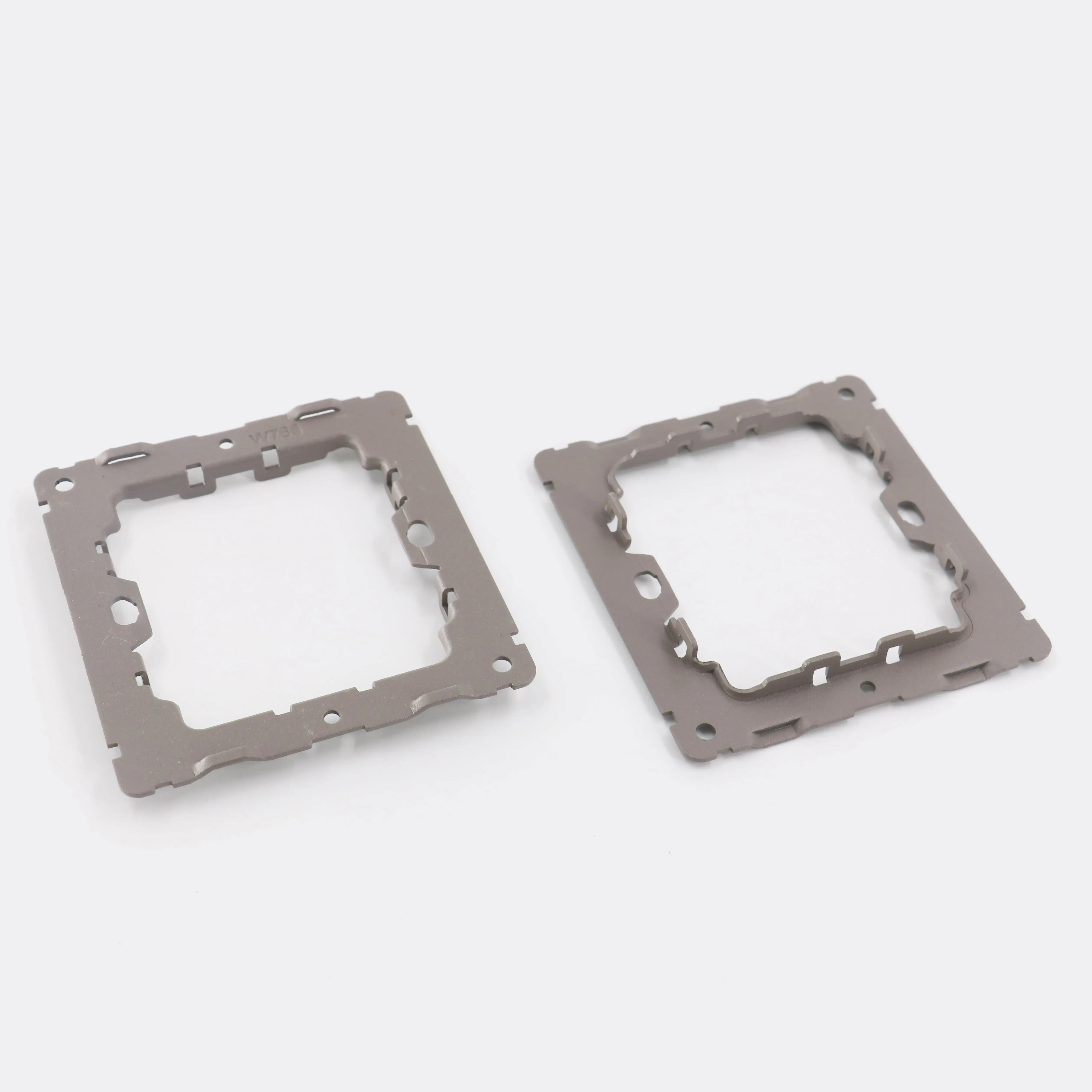 China manufacture customized electrical socket metal brackets metallic stamping frames for switches sockets