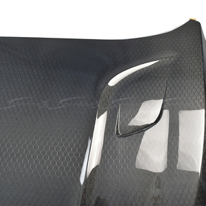 CUSTOMIZED SPX STYLE HONEYCOMB CARBON FIBER <strong>ENGINE</strong> HOOD BONNET for 2018-2022 HONDA ACCORD 10TH GEN Body Kit - Product Image 5