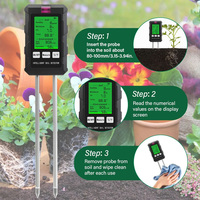 Détecteur de sol de précision 6-en-1 2026 : Moniteur de température, d'humidité, de pH et de luminosité du soleil, capteur de fertilité pour serre, pH-mètre pour sol