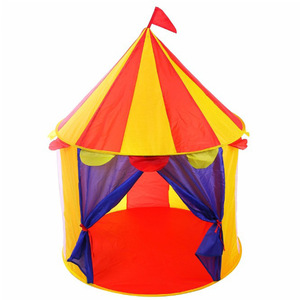 Princesse et garçon jeu jouet tente 190T polyester tissu yourte pour enfants peluche château ils aiment jouer dans - Product Image 6