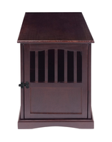 Table d'appoint pour espresso décontractée pour la maison Cage et maison en bois de taille moyenne pour animaux de compagnie