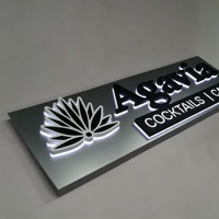 Letras de Canal LED 3D de Aluminio Retroiluminadas Personalizadas para Negocios, Tiendas y Logotipos