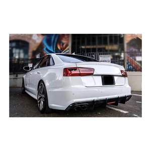 La mejor venta de coche <span class=keywords><strong>A6</strong></span> <span class=keywords><strong>S</strong></span> <span class=keywords><strong>LINE</strong></span> S6 difusor de labio de parachoques trasero de fibra de carbono con luz para <span class=keywords><strong>Audi</strong></span> <span class=keywords><strong>A6</strong></span> Sline Sedan S6 C7.5 2016 2017 2018 - Product Image 5