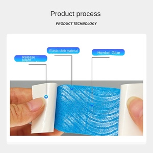 Cinta Elástica Transfronteriza para Levantamiento de Pecho, Vendaje Largo de Fisioterapia Deportiva de 5 cm, Parche Muscular de Efecto Interno, Apósito Protector - Product Image 2