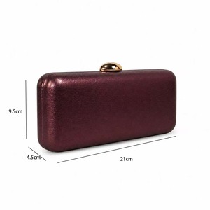 Wholesale women's clutch bags Top handle party handbags Luxe Collection Metallic Silver Clutch Bag Evening Party Style - Product Image 6