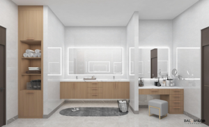 BALOM Factory Customized Double Use Vanities for House High Quality Villa Design <b>Bathroom</b> Wall Mounted Vanities Cabinets - Product Image 6
