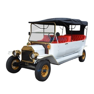 Coche Eléctrico Retro Blanco Único de Alta Calidad y Bajo Costo, con Envío Especial, Carro Clásico de Turismo para Parques y Villas - Product Image 1