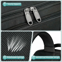 Sac à dos de voyage noir pour Ryanair, en velours, sous siège, 40x30x20, 24L, avec poche humide, compatible ordinateur portable 15,6 pouces