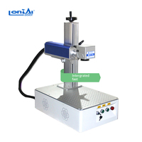 Raycus JPT Mopa Logo Printer Laser Serat Warna Seluler Mini Plastik Led Mesin Cetak Laser Cincin Burung Logam Kayu