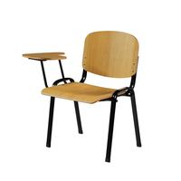 Chaise d'École Moderne avec Siège en Bois et Table d'Écriture Intégrée, Durable et Écologique, Chaise de Salle d'Examen pour Étudiants