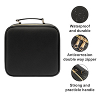 Boîte de rangement de maquillage de voyage portable, trousse de maquillage avec éclairage, trousse de maquillage cosmétique professionnelle avec miroir LED, LED personnalisée