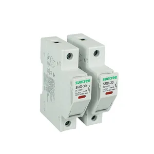 Solar PV 15A 1000V DC Fuse dengan Cahaya Thermal Fuse Holder untuk Sistem Tenaga