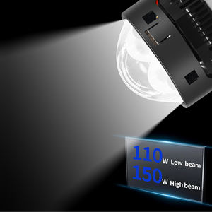 Chenlang bas <span class=keywords><strong>prix</strong></span> voiture à faisceau haut et bas H4 9005 9006 H11 H7 2 ampoule Laser bi-led projecteur lentille phares rénovation pour voiture automatique - Product Image 6