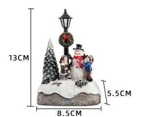 Escena de Pueblo Navideño <span class=keywords><strong>con</strong></span> <span class=keywords><strong>Movimiento</strong></span> y Luz, Lámpara Miniatura <span class=keywords><strong>con</strong></span> Luz, Decoración Navideña en Miniatura - Product Image 5