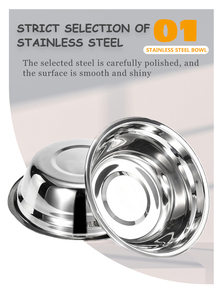 Atacado aço inoxidável pet tigelas cão alimentadores dispensador - Product Image 4