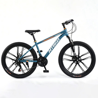 Vélo de montagne à frein à disque 24 26 27,5 29 pouces, acier à haute teneur en carbone, 21 vitesses, VTT à double suspension, Bicicleta pour adulte