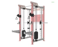 Station de sport commerciale tout-en-un multi-fonctionnelle Smith Machine Power Squat Rack Cable Crossover Trainer Triceps Usage domestique