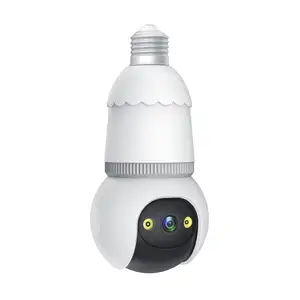 Tuya bohlam lampu pintar keamanan 360 derajat pemegang lampu e27 pemasok Bomobillo Foco ptz bohlam lampu wifi nirkabel kamera