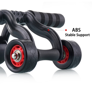 Venta al por mayor AB Rueda de culturismo Gimnasio en casa Fitness ABS Entrenamiento Muscular Equipo de entrenamiento Kit de rodillos con rodillera - Product Image 3
