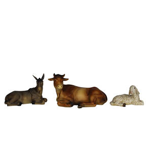 ชุดตกแต่งรูปพระกุมารเยซูในเมืองเบธเลเฮมจาก ZICOM จำนวน 10 ชิ้น ทำจากเรซิ่นโพลีเอสเตอร์ทันสมัย พร้อมผ้าตกแต่ง เครื่องประดับขนาด 15 ซม. จากเยอรมนี - Product Image 4