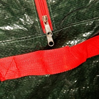 Sac de rangement pour sapin de Noël Longpeng en polypropylène tissé, durable et imperméable, 7,5 pieds, avec support et fermeture éclair pour le transport