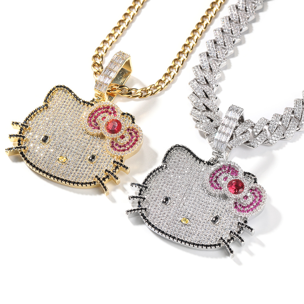 Pendentif Sanrio Hello Kitty en argent sterling 925 d'occasion 1