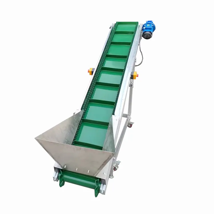 Üretim montaj hattı için fabrika fiyat gıda sınıfı tırmanma PVC bant konveyör