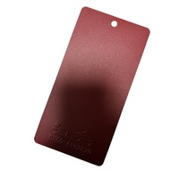 Revêtement en poudre électrostatique thermodurcissable de couleur rouge foncé à base de sable granulaire pour pièces automobiles et applications architecturales
