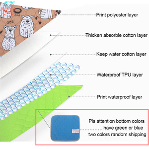 COLLABOR 10 Farbdruck Wieder verwendbar 65*48 Zoll Washeble Pee Pad Hersteller Welpen training Toilette <span class=keywords><strong>Wee</strong></span> Pee Pads 5 Layer Washable - Product Image 4
