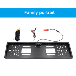 Smartour-Cámara de visión trasera para coche, vehículo especial de trayectoria dinámica, HD, 170 grados, para marco de matrícula de coche europeo - Product Image 5