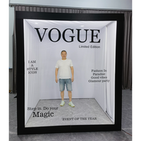 Livraison gratuite en 48h, boîte photo Vogue, selfie vidéo, accessoires gratuits, trépied de 21,5 pouces, boîte photomaton