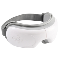 Masque oculaire chauffant vibrant intelligent pliable avec pression d'air, musique Bluetooth, 5 modes, pour le sommeil et la relaxation, USB